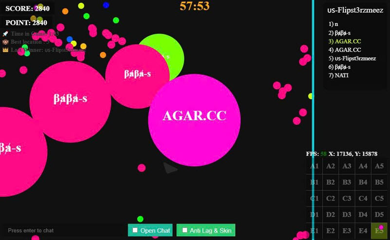Agario screenshot