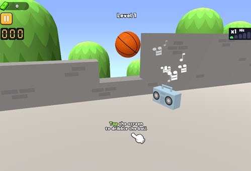 bounce dunk basketball screenshot
